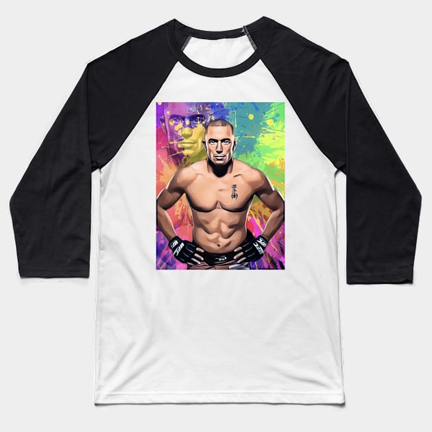 Georges St-Pierre Baseball T-Shirt by TheLaundryLady